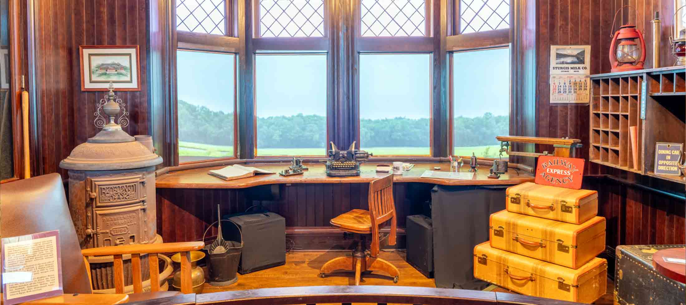 Depot Office at the Sturgis Historical Museum in Sturgis, Michigan